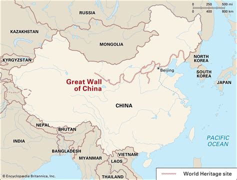 what areas are covered by the great wall of china